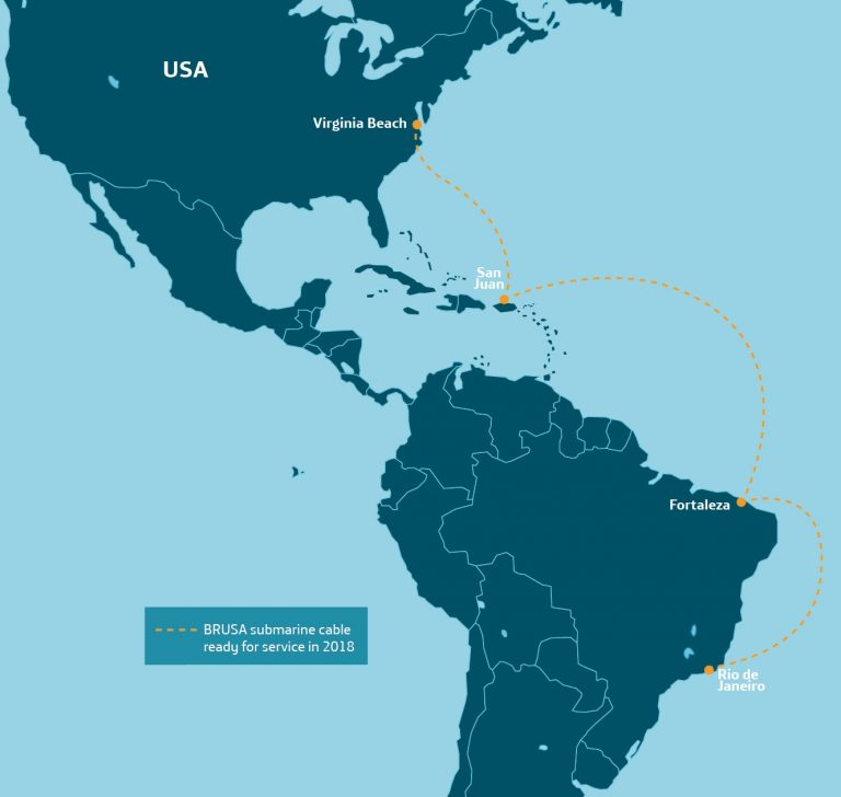 Telefónica e Internexa estabelecem acordo para uso de cabos submarinos