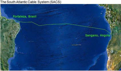 Angola Cables confirma sistema Fortaleza-Luanda para início de 2018
