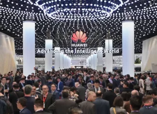 Estande da Huawei no MWC Barcelona 2024