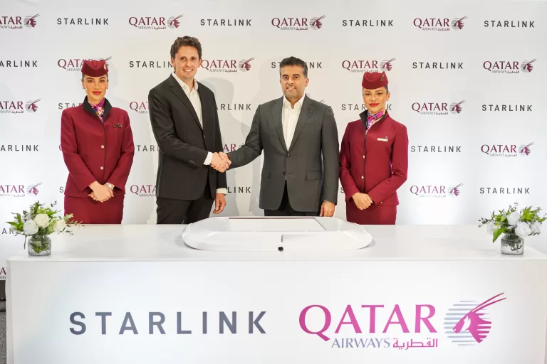 Qatar Airways terá Starlink em voos para oferta de Wi-Fi